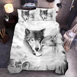 Housse de couette enfant motif loup