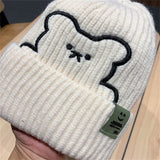 Bonnet bébé garçon ourson