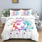 HOUSSE DE COUETTE ENFANT MOTIF BALLON DE FOOT 2